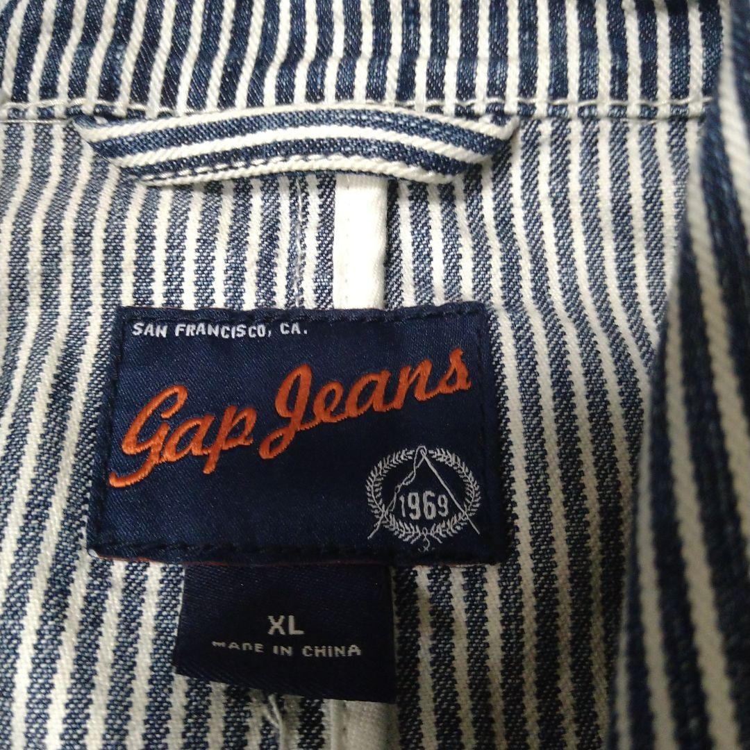 GAP　ギャップ　ヒッコリー　ストライプ　ジャケット