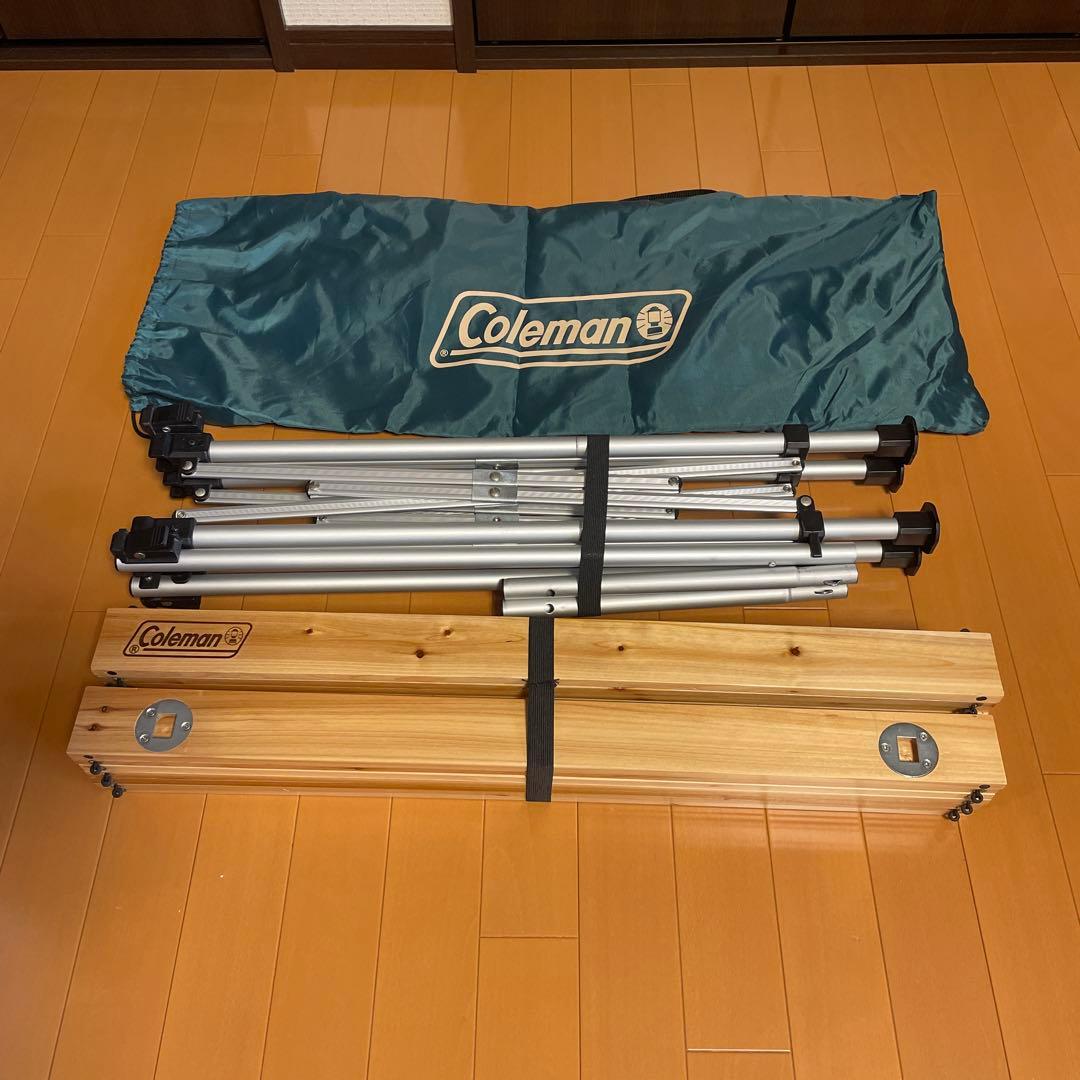 Coleman ナチュラルウッドロールテーブル　90