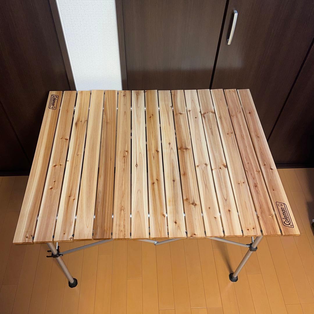 Coleman ナチュラルウッドロールテーブル　90