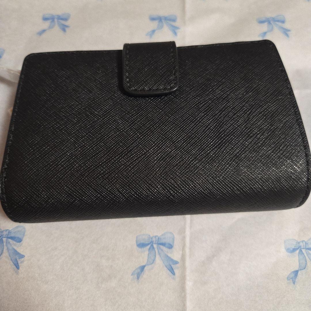 【新品未使用】MICHAEL KORS ブラック レザー タグ付き 2つ折り財布