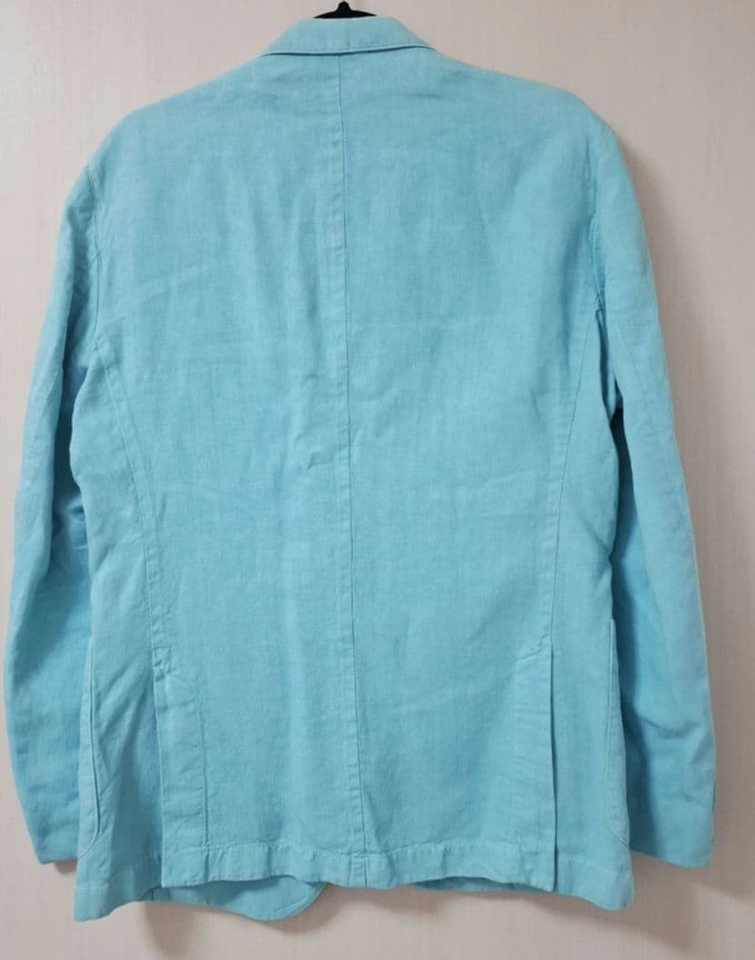 HugoBossライトブルーBOSSHUGO水色JacketPure Linen