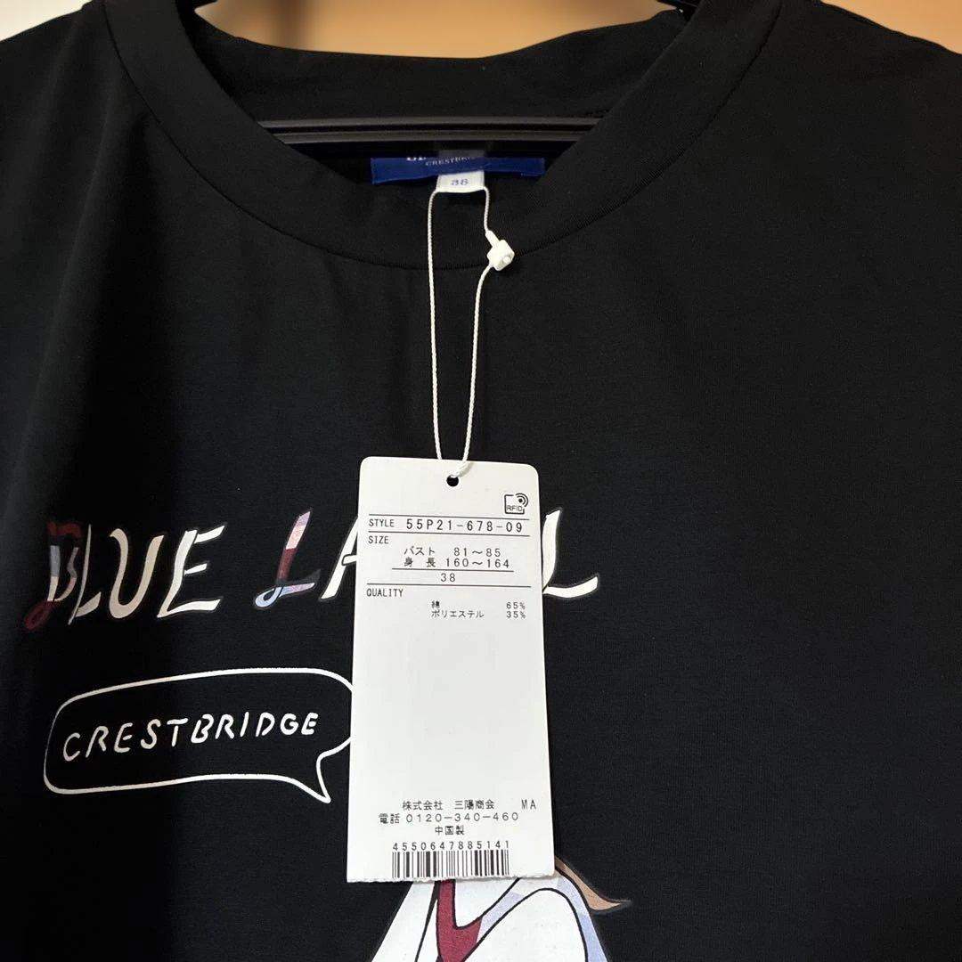 BLUE LABEL CRESTBRIDGE ブラックTシャツ