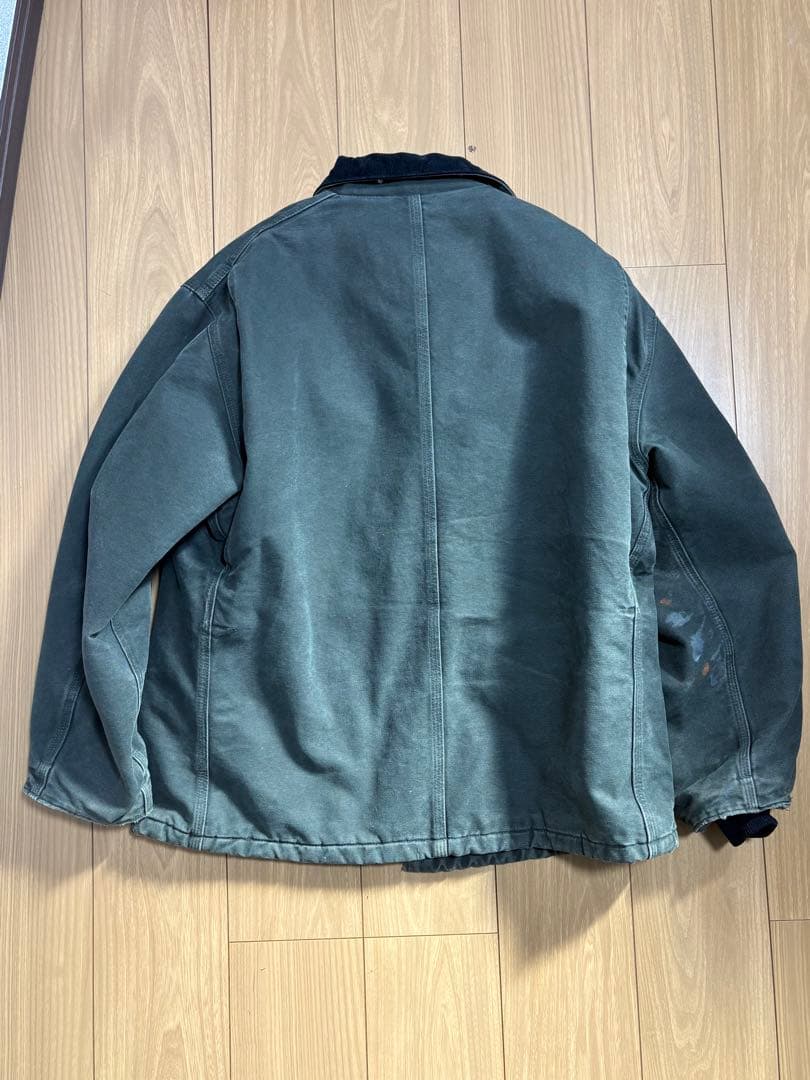 Carhartt ダックジャケット L モスグリーン 裏キルティング