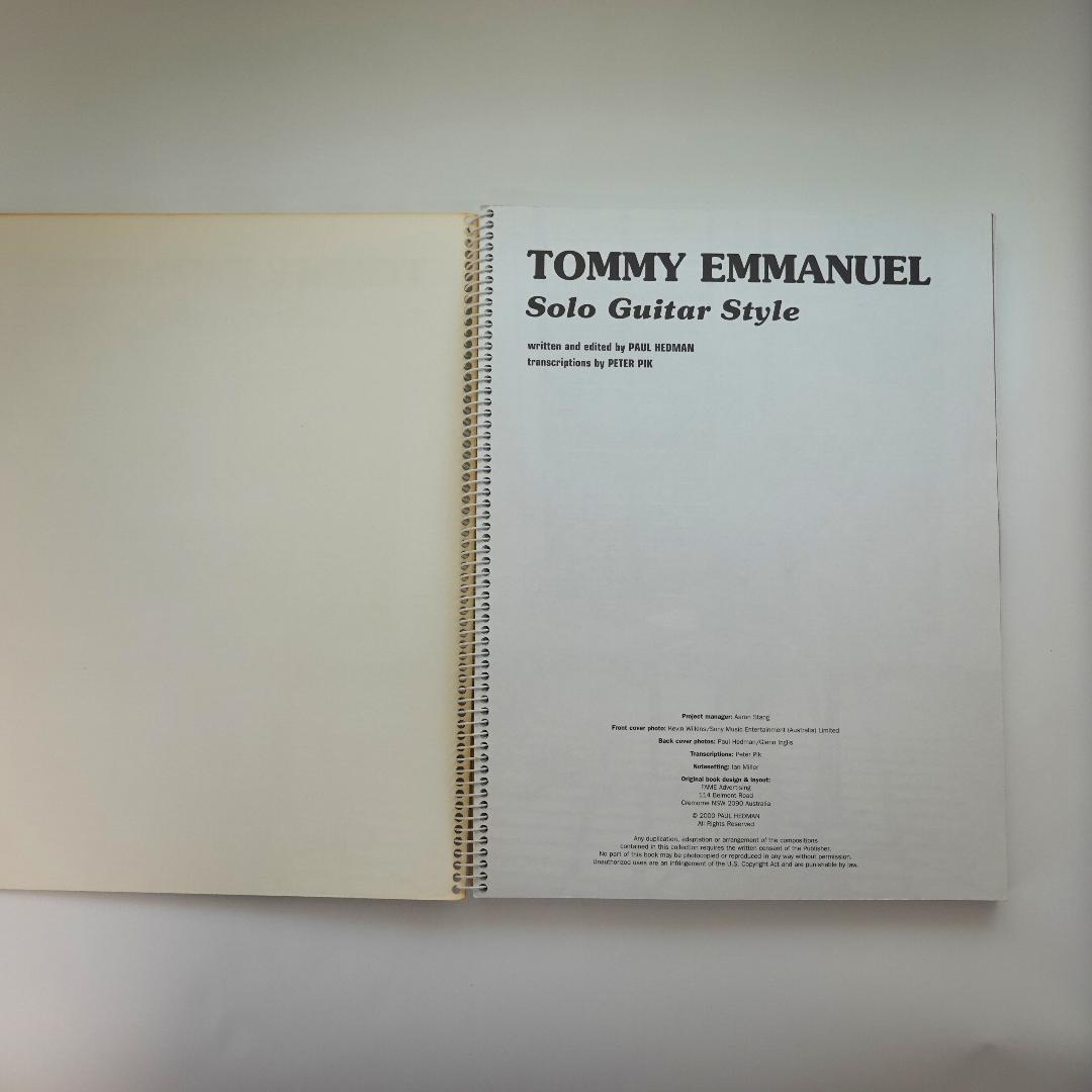  EMMANUEL Solo Guitar Style CD付き