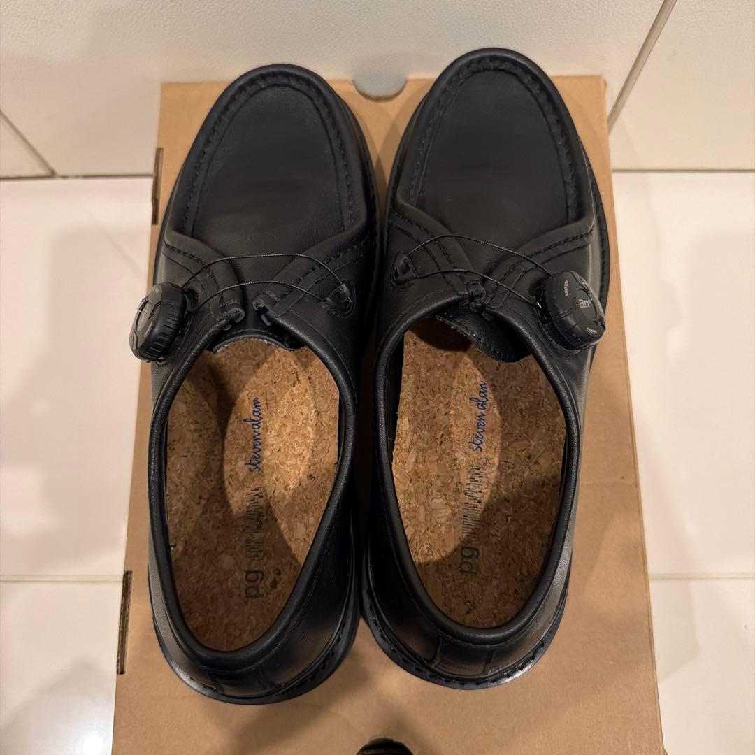 PG × Steven Alan Knock Black Leather 42