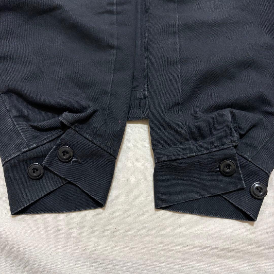 UniWear メキシコ製 企業ロゴ刺繍 ワークジャケット 黒 L キルティング