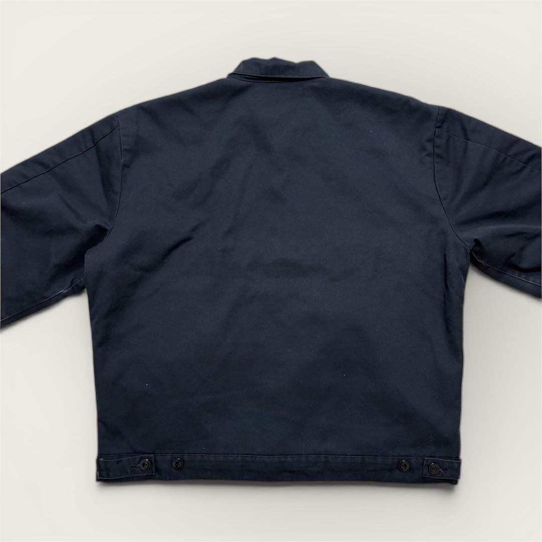 UniWear メキシコ製 企業ロゴ刺繍 ワークジャケット 黒 L キルティング