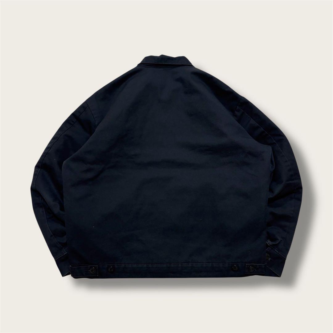 UniWear メキシコ製 企業ロゴ刺繍 ワークジャケット 黒 L キルティング
