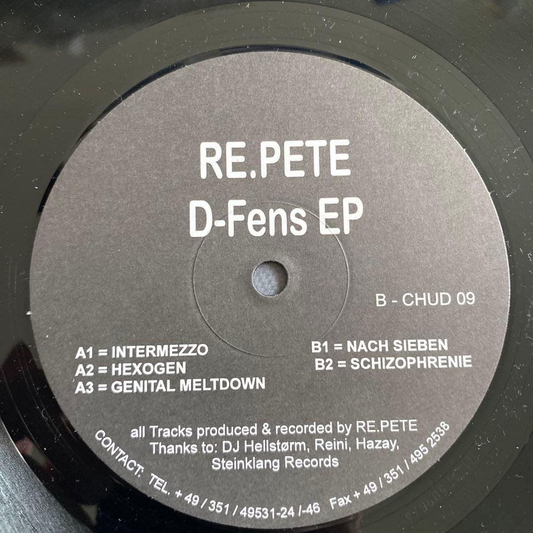激レア　RE.PETE D-Fens EP 12インチレコード