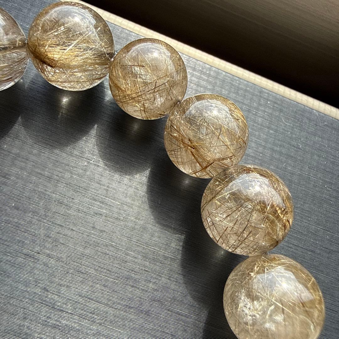 シルバールチルクォーツ 12.5mm 17cm