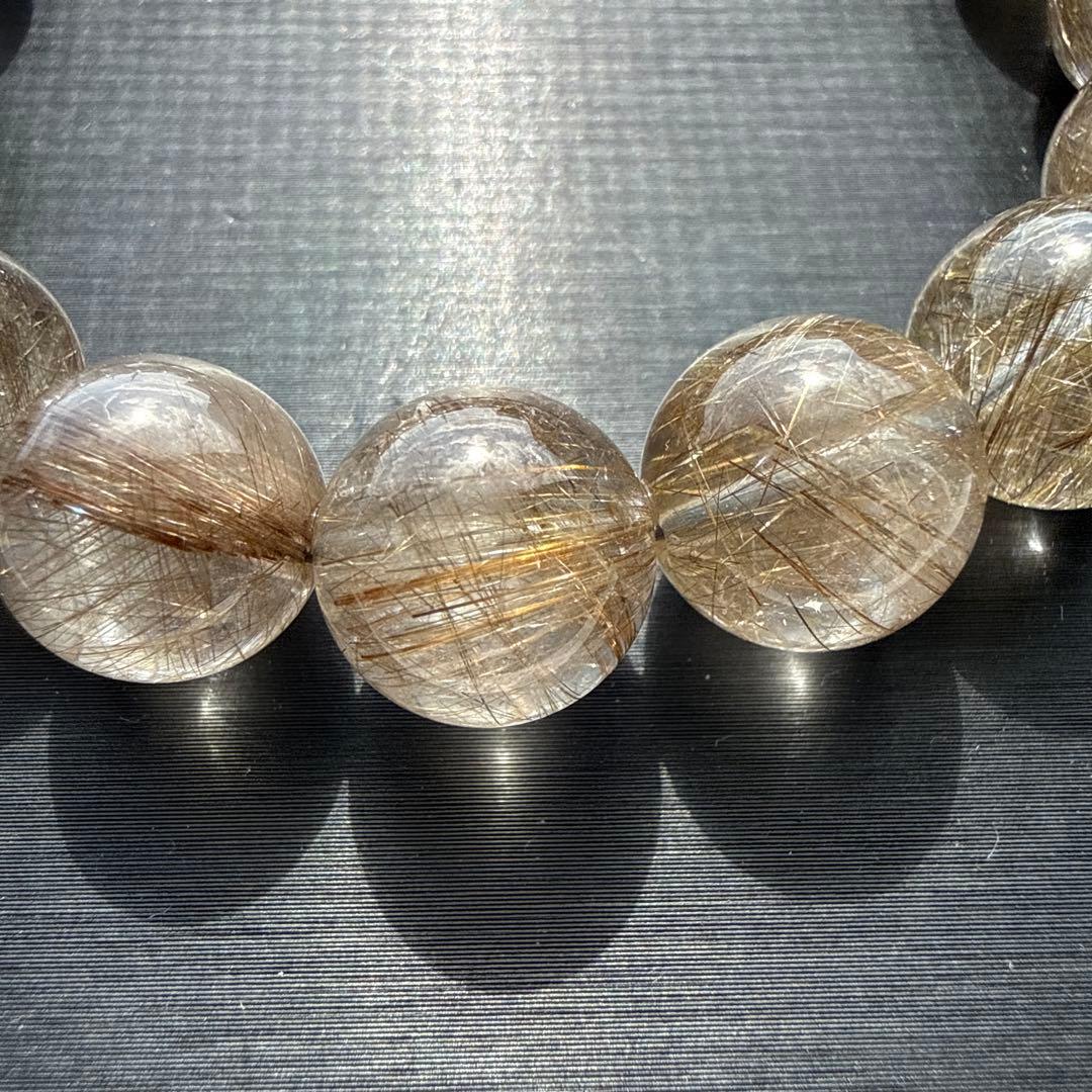 シルバールチルクォーツ 12.5mm 17cm