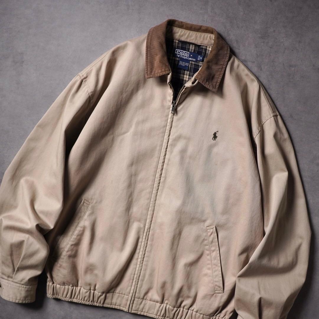Ralph Lauren 襟コーデュロイ スイングトップ ドリズラージャケット