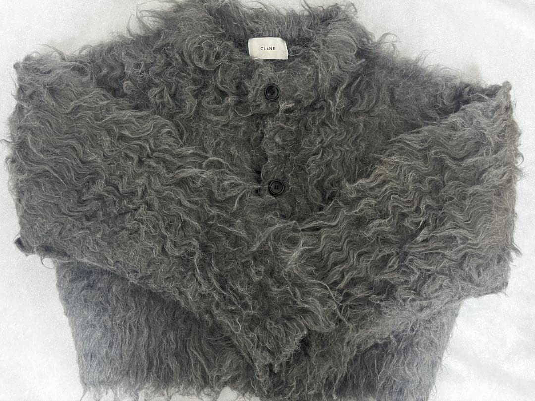 CLANE SHAGGY SHORT KNIT CARDIGAN シャギーニット