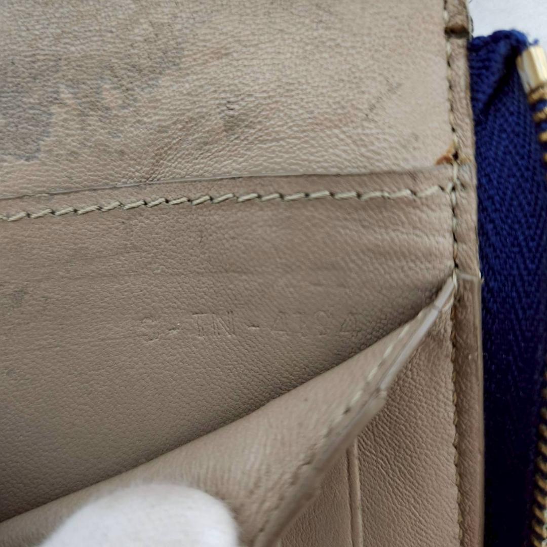 CELINE セリーヌ ラウンドジップ 財布 ブルー コンパクトウォレット