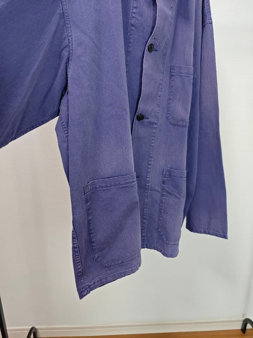 COMOLI 24SS コットンドリルワークジャケット FADE BLUE