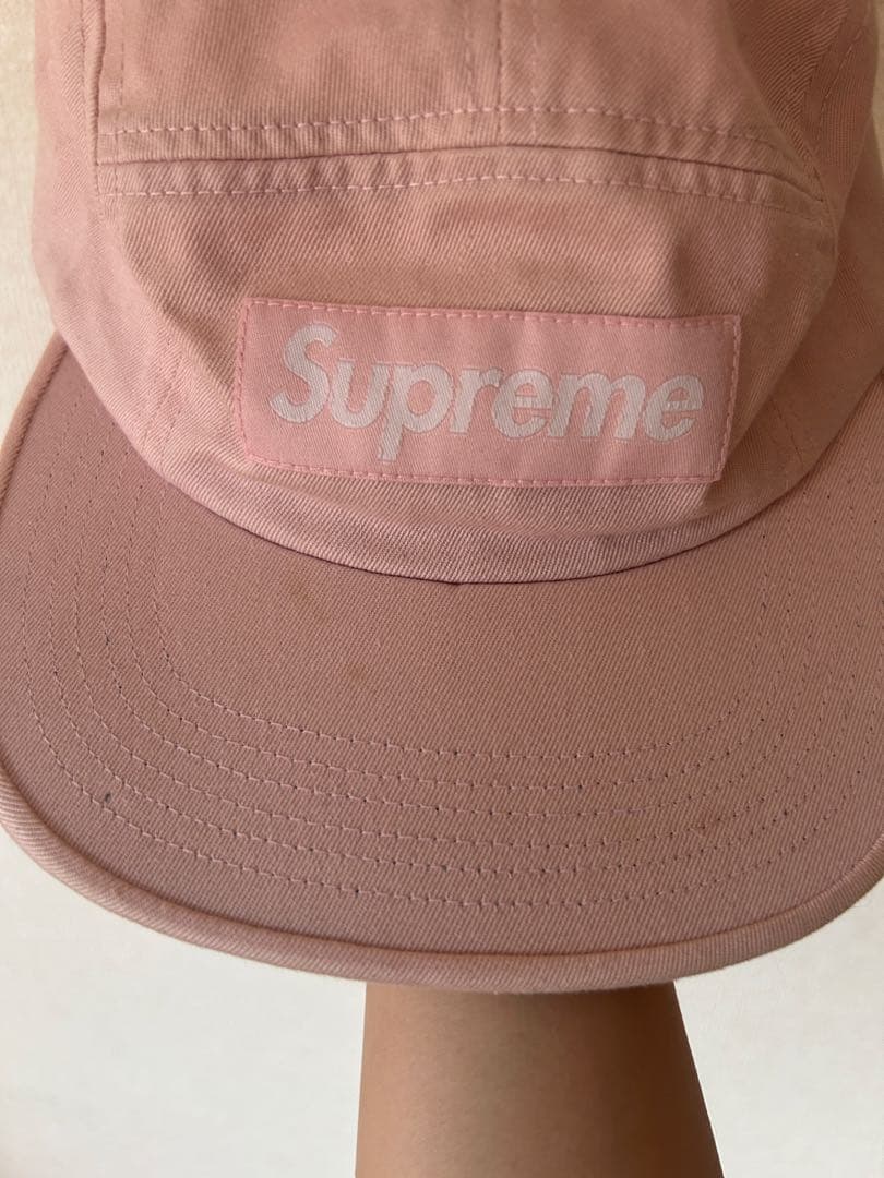 supreme ピンク ワークキャップ