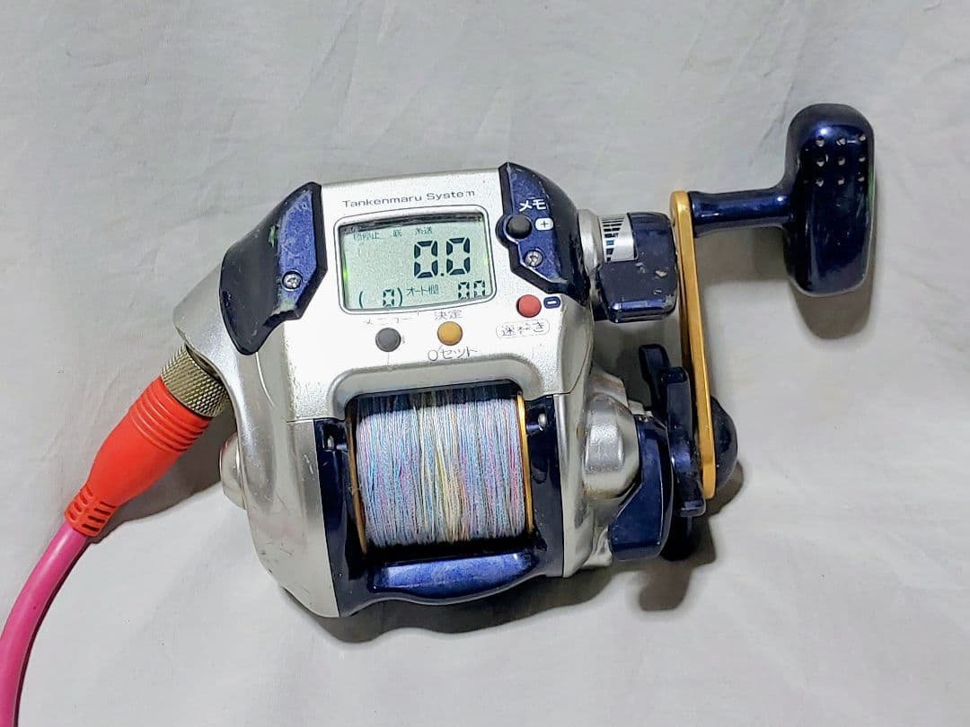 ジャンク電動リールと第一精工のDXサポート ロッドホルダーのセット