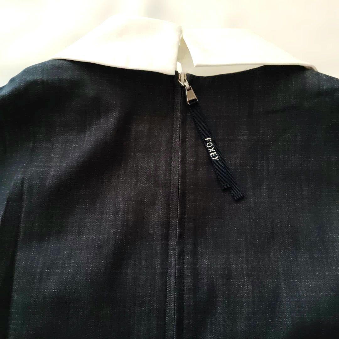 フォクシー　FOXEY NEWYORK インディゴ　ワンピース　40