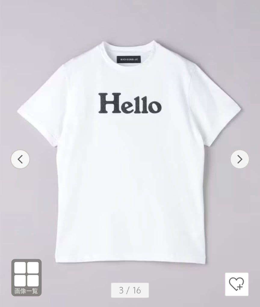 マディソンブルー HELLO Tシャツ 10周年限定