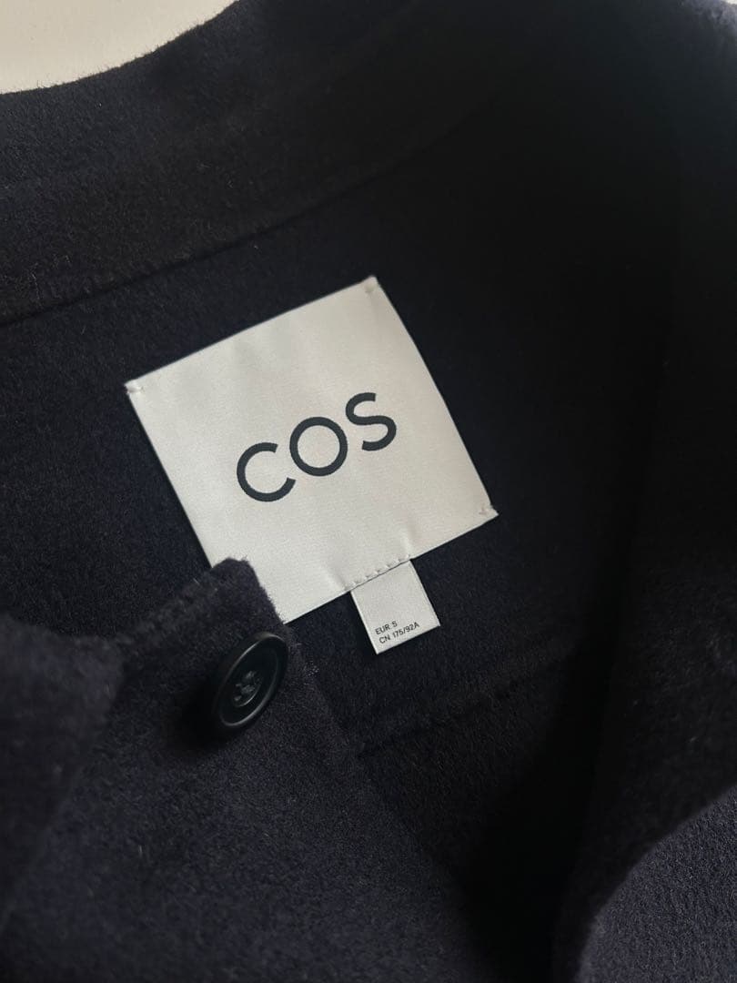 【COS】新品　ダブルフェイスウールジャケット　薄手ウールコート