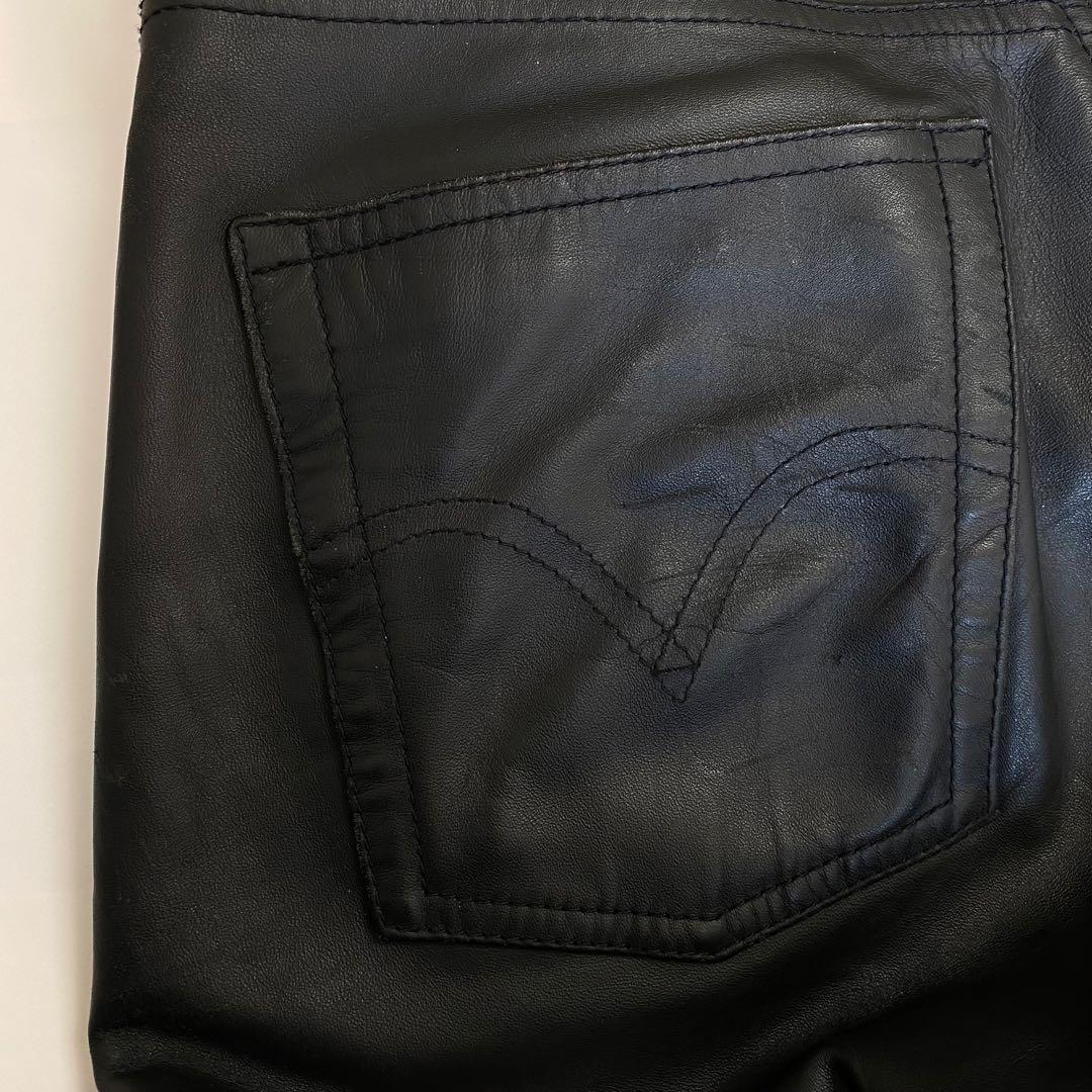 00s Levi's 505 ホースハイド レザーパンツ W30