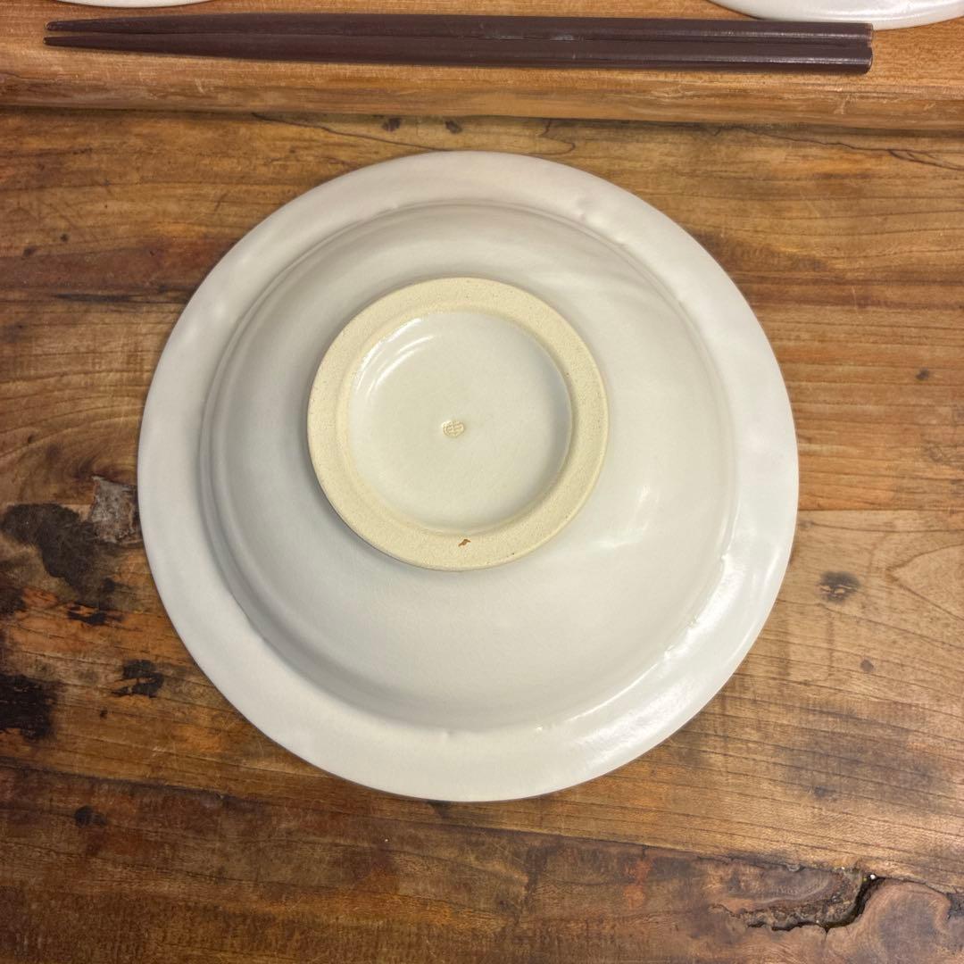 新品　陶器　陶芸作家　リムbowl3個　444