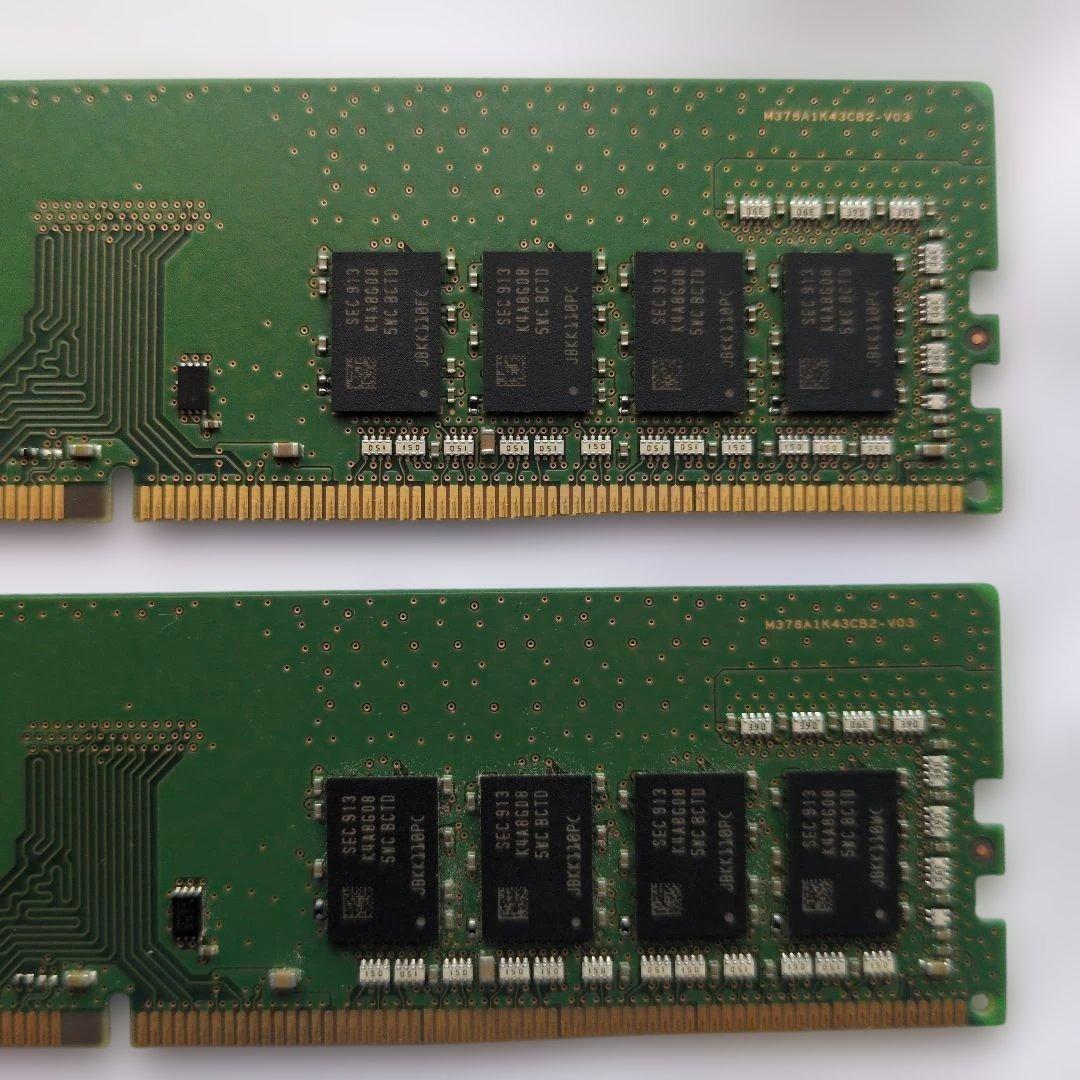 SAMSUNG サムスン メモリー 8GB✕2 PC4‐2666V‐UA2‐11