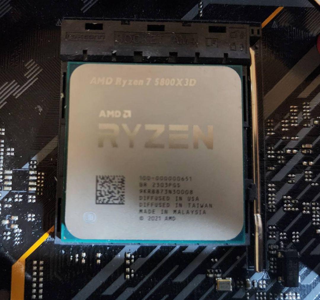 AMD Ryzen 7 5800X3D ＋DDR4(4133Mhz)8GB✕2枚
