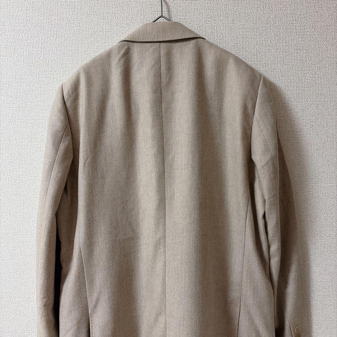 【ランバン】LANVIN テーラードジャケット　ウール　メンズ　ベージュ　Ｒ48