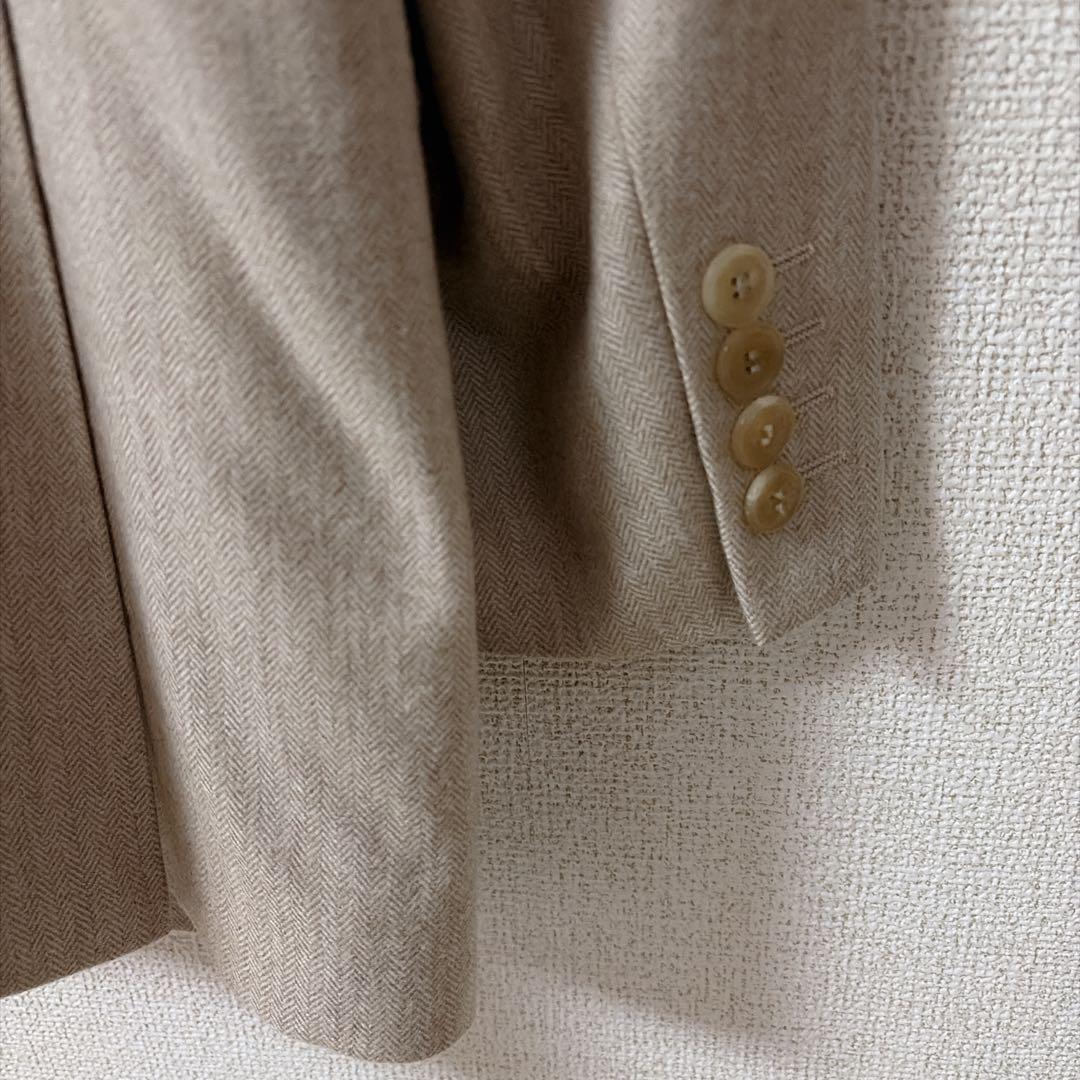 【ランバン】LANVIN テーラードジャケット　ウール　メンズ　ベージュ　Ｒ48