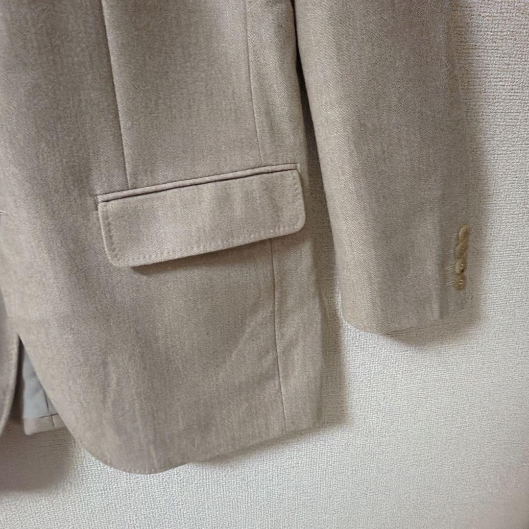 【ランバン】LANVIN テーラードジャケット　ウール　メンズ　ベージュ　Ｒ48