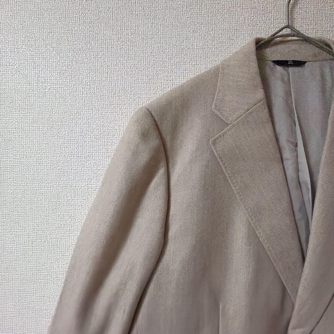 【ランバン】LANVIN テーラードジャケット　ウール　メンズ　ベージュ　Ｒ48