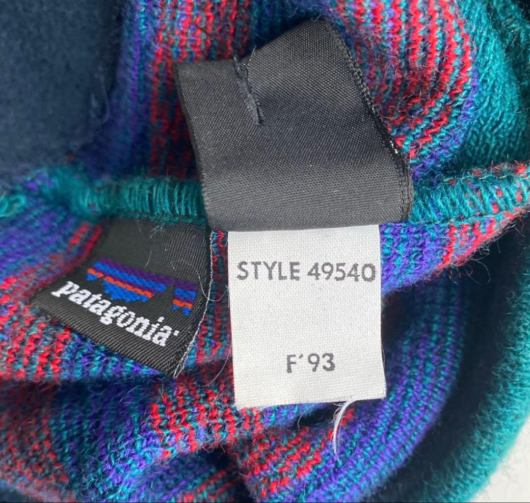 希少　93年製　Patagonia サンダーバード　ビーニー