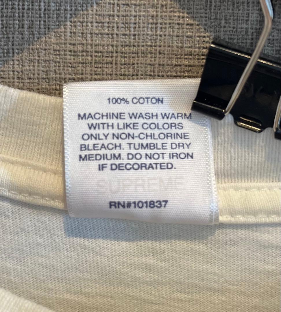 Supreme クロスロゴ Tシャツ USA製 Sサイズ 白