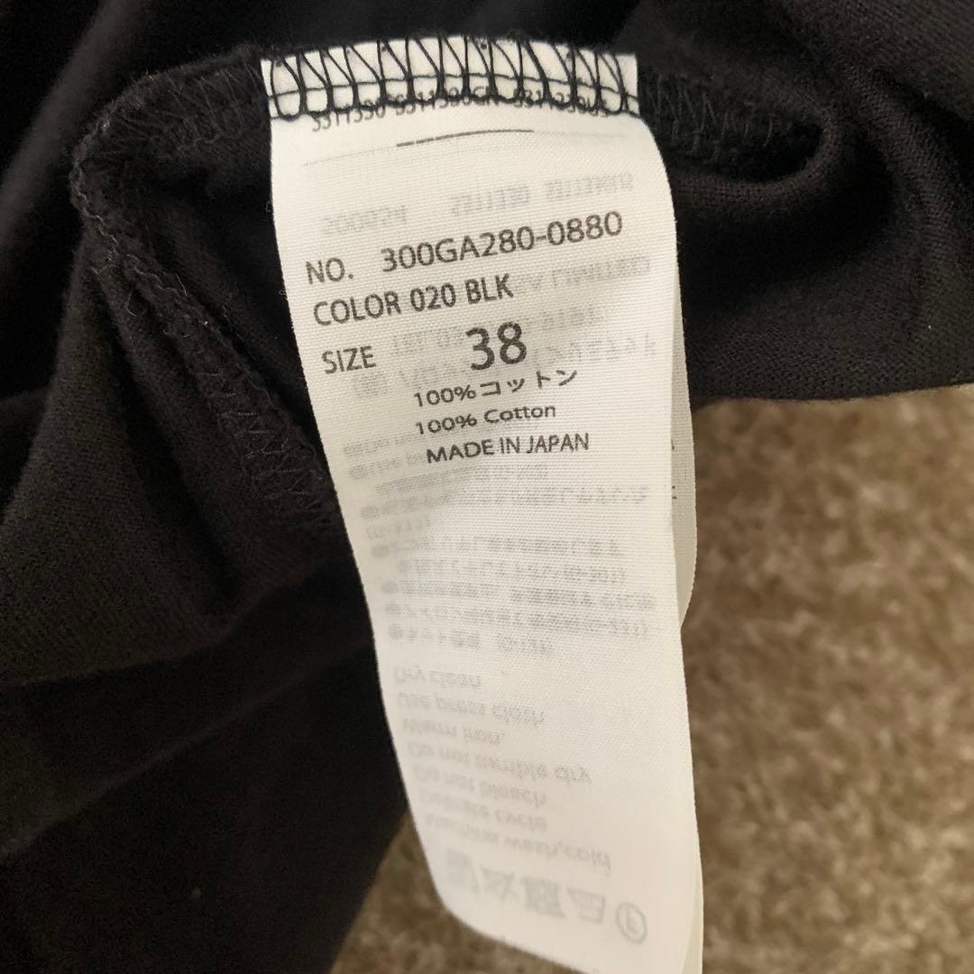美品　Enfold Scalloped Tシャツ　黒　カットソー　38