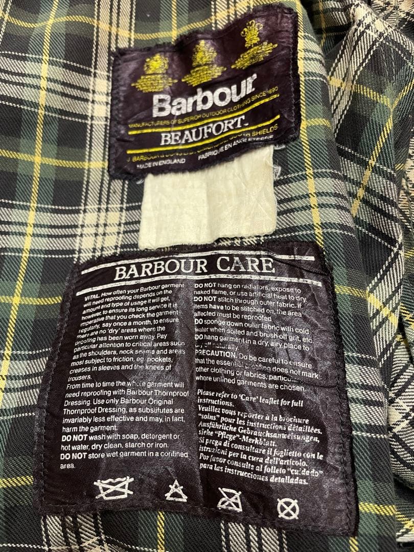 M*i様 Barbour BEAUFORT ハブアー ビンテージジャケット イン