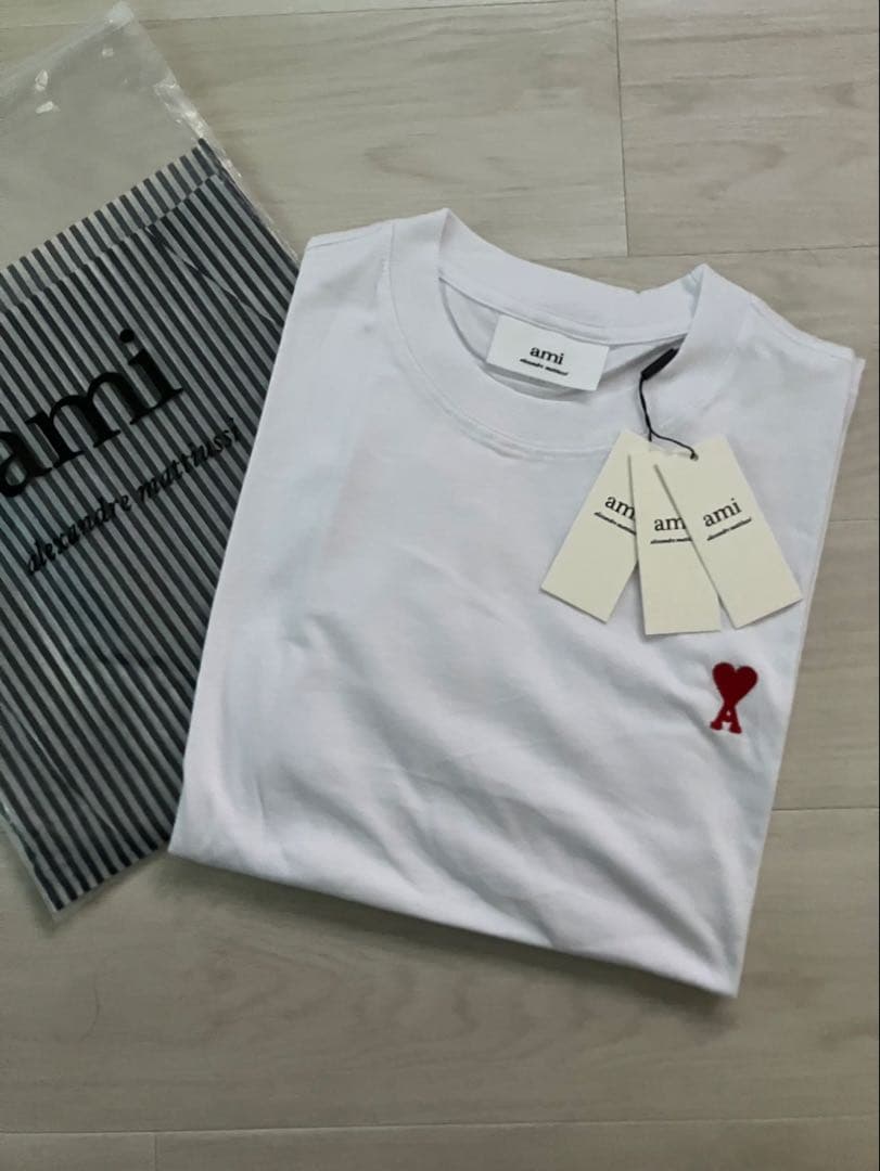 新品アミパリス(AmiParis)　半袖Tシャツ　Lサイズ　白