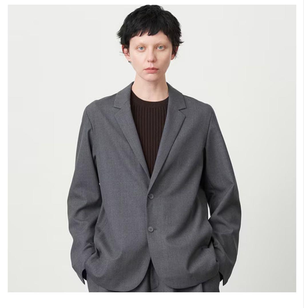 【ATON 】WOOL TROPICAL セットアップ　GRAY