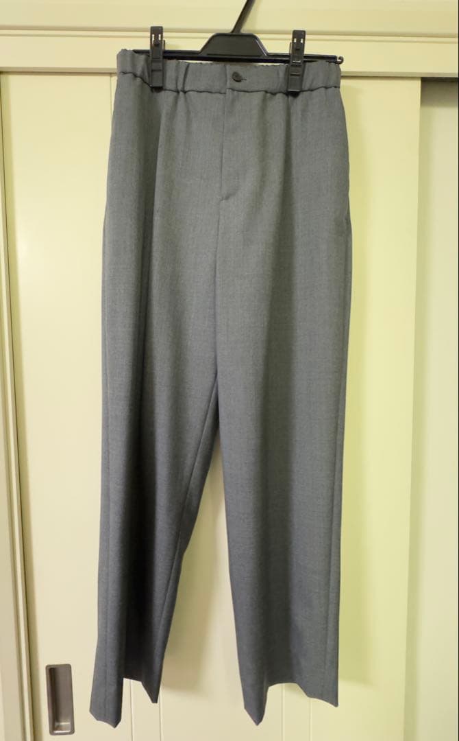 【ATON 】WOOL TROPICAL セットアップ　GRAY