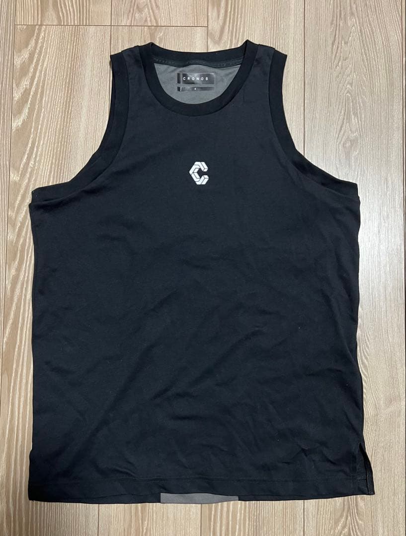 CRONOS REFLECT LINE SLEEVELESS S 黒