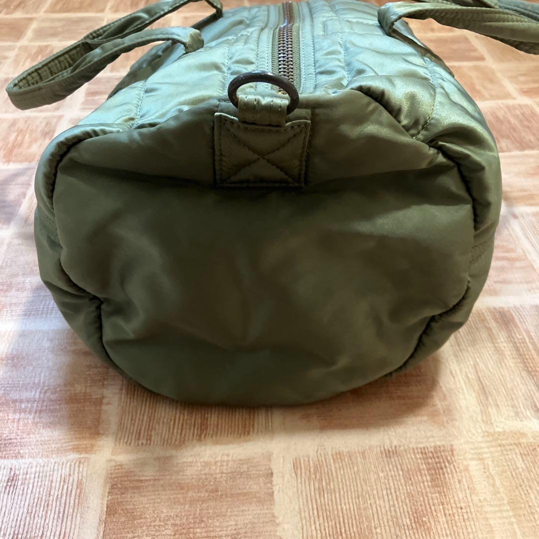 【美品】PORTER ポーター ・2WAY ボストン タンカー ・セージグリーン