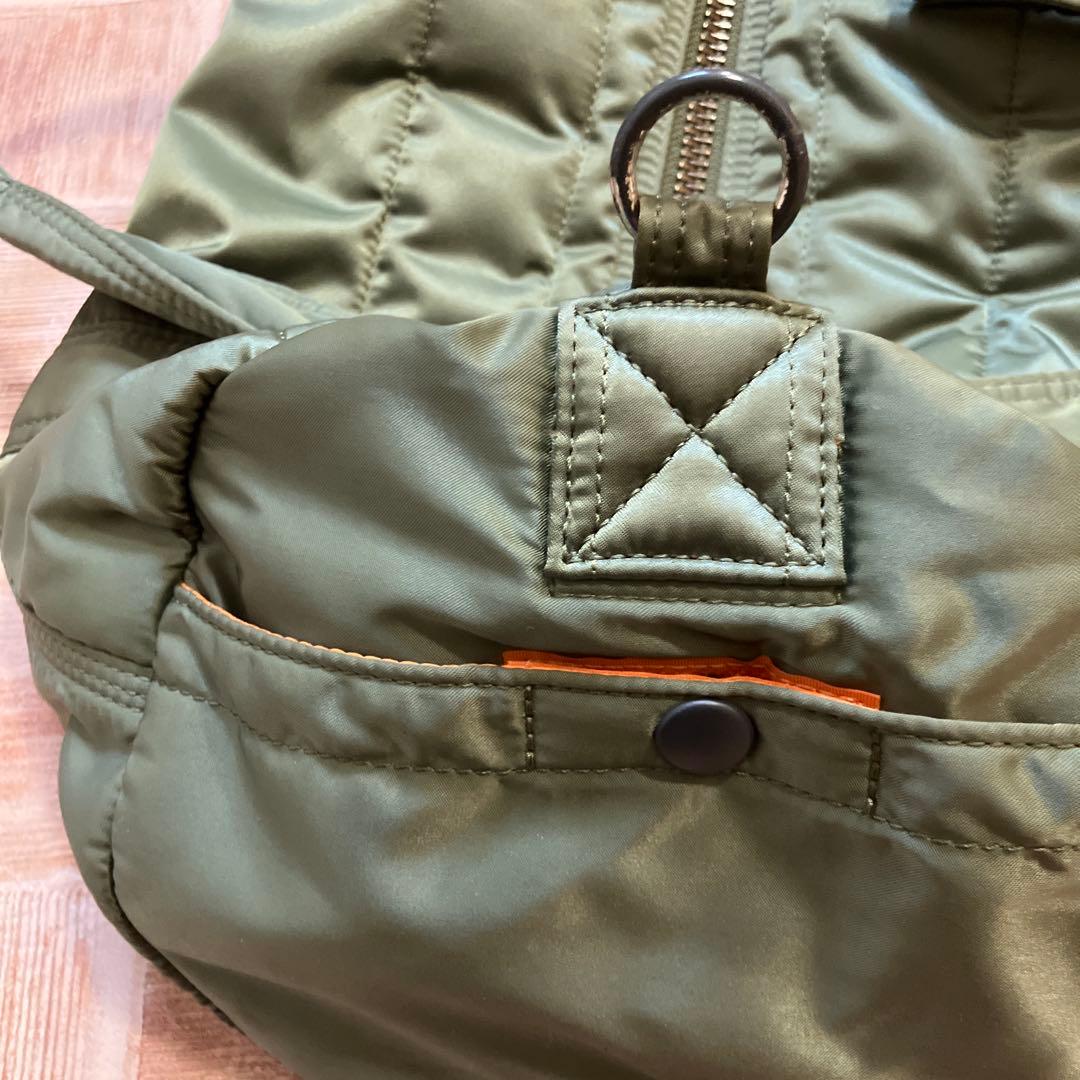 【美品】PORTER ポーター ・2WAY ボストン タンカー ・セージグリーン