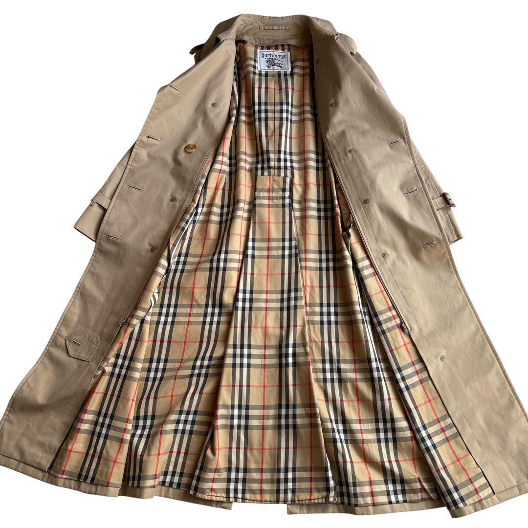 美品⭐️Burberrys’ヴィンテージノバチェックライナー付ロングコート M