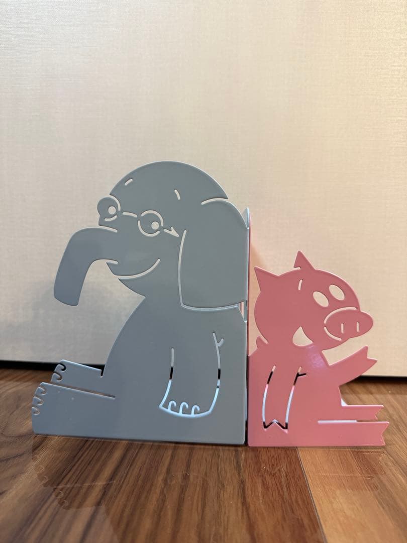 Elephant & Piggie 英語絵本25巻 ブックエンド ぬいぐるみ