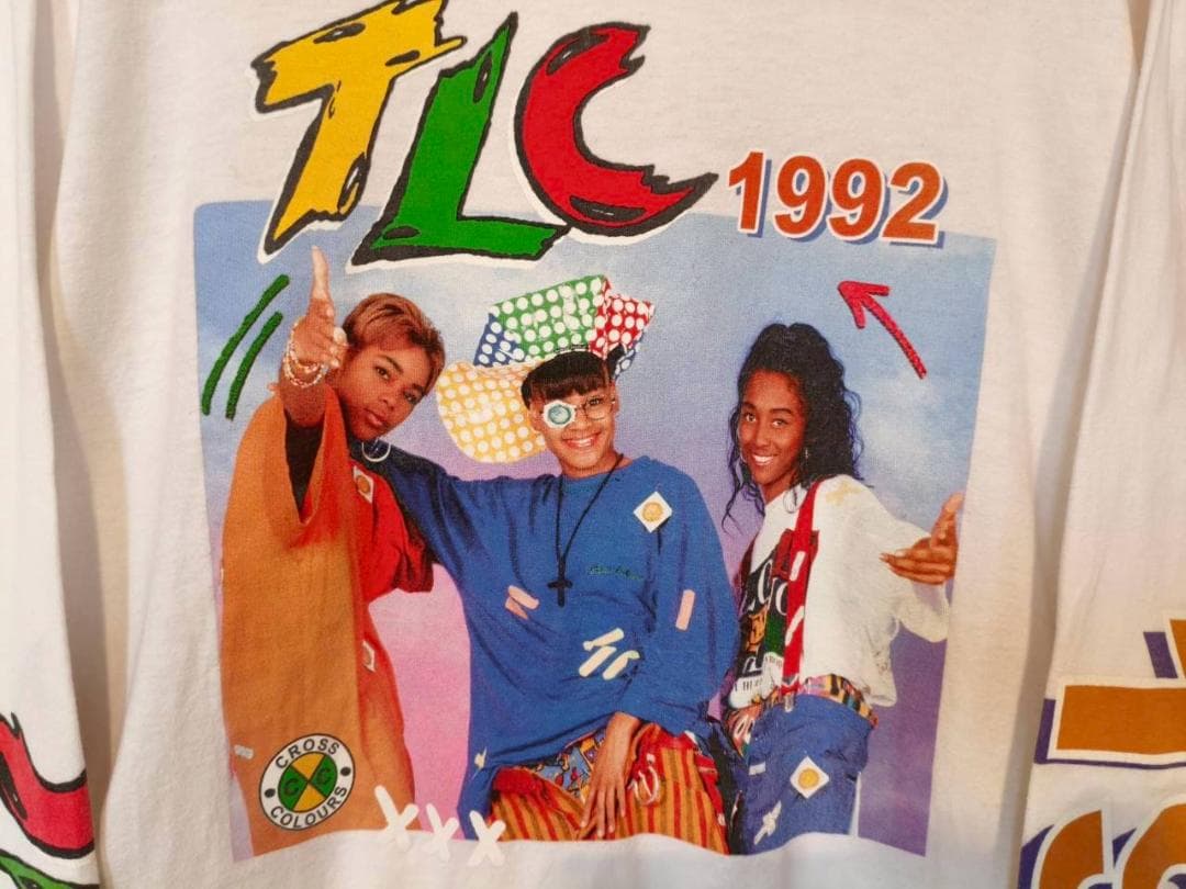 トップス 90s \"CROSS COLOURS\" TLC l/s tee