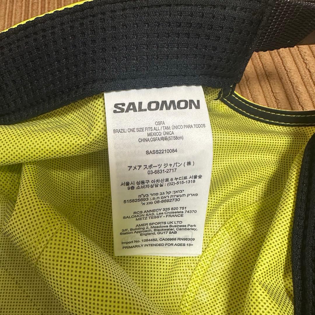 SALOMON イエロー キャップ