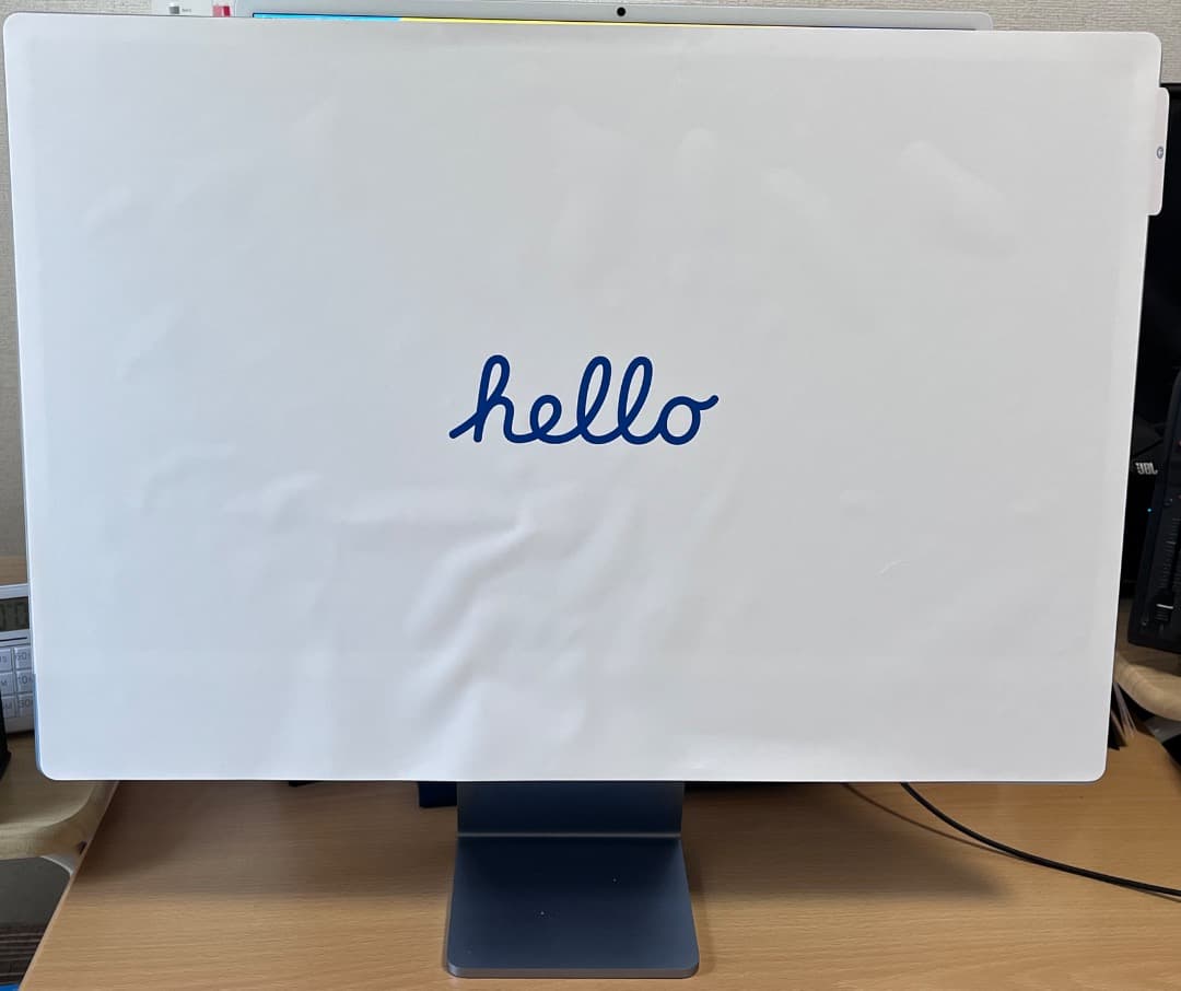 箱あり Apple iMac 24インチ M1 2021 ブルー 8G/256G
