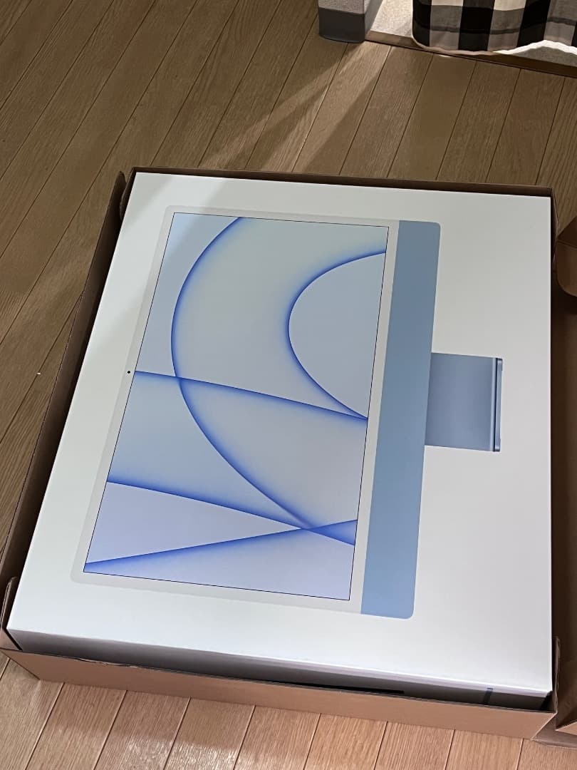 箱あり Apple iMac 24インチ M1 2021 ブルー 8G/256G