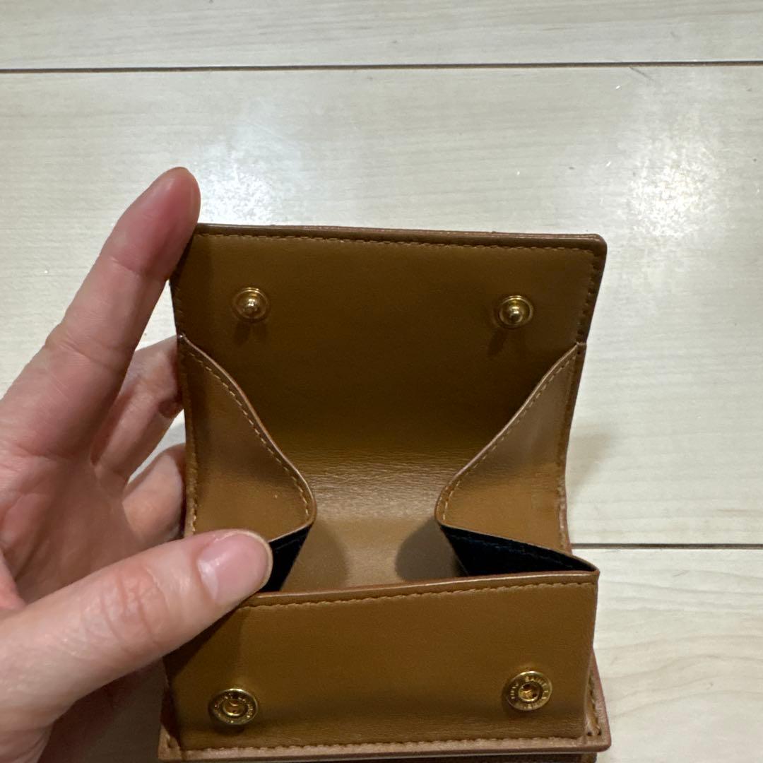 リー　SAINT LAURENT ブラウン三つ折り財布