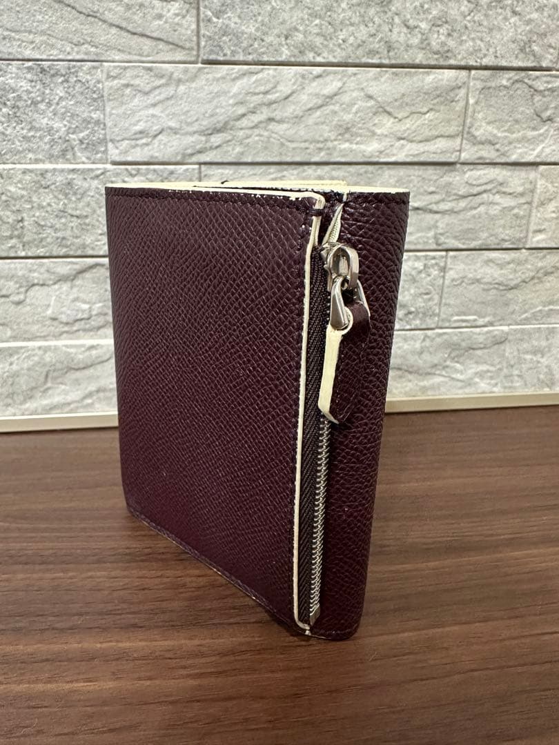 BVLGARI ブルガリ バイカラー三つ折り財布